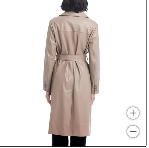 Vince Camuto Ladies' Maxi Faux Leather Jacket nwt - Picture 2 of 7